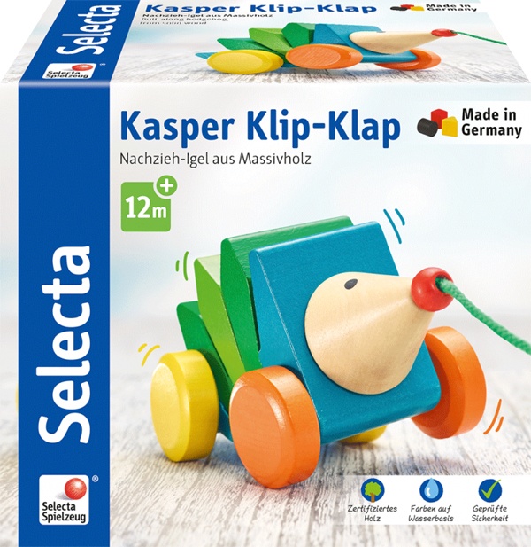 Kasper Klip-Klap Nachzieh Igel von Selecta