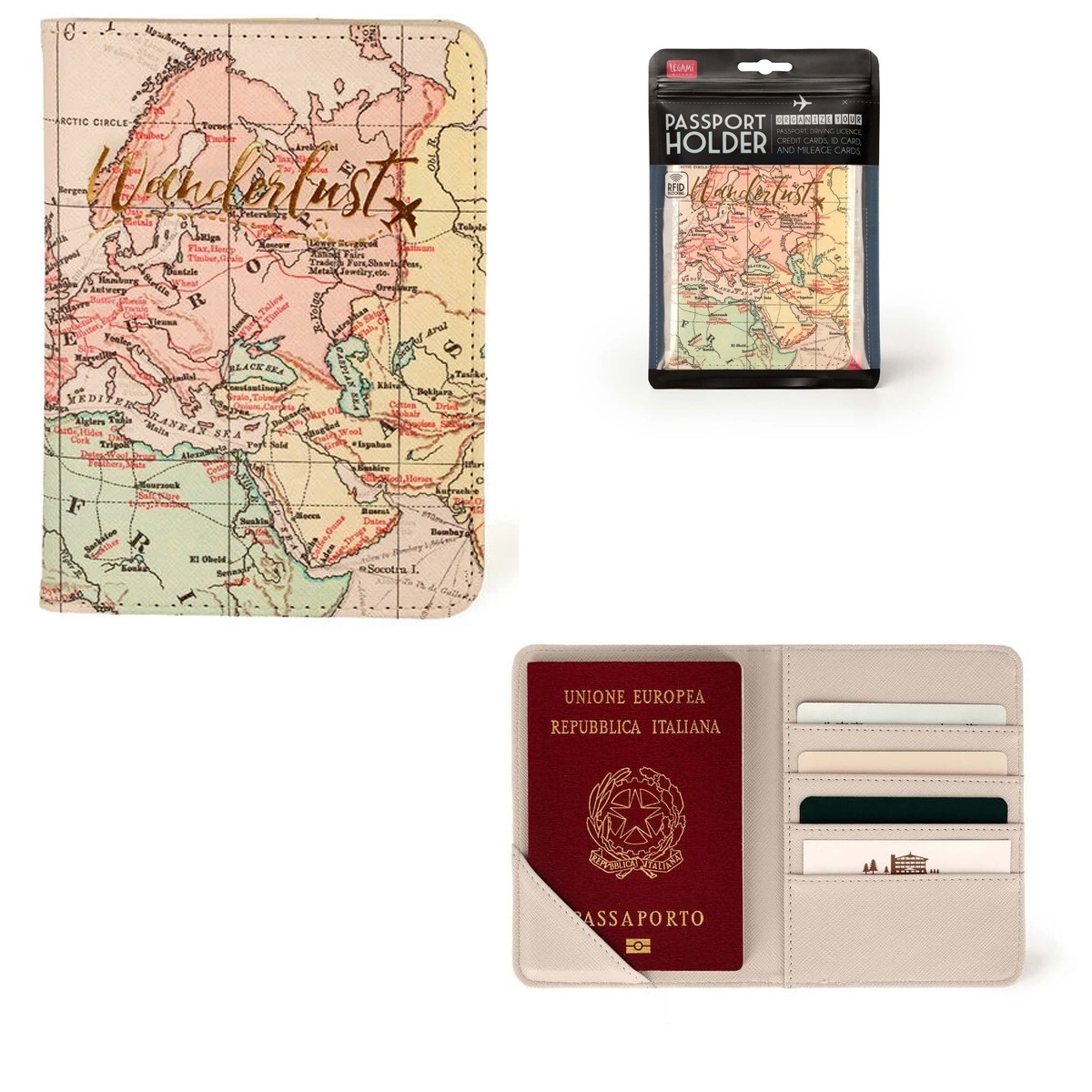 Reisepasshülle - Passport Holder Travel von Legami