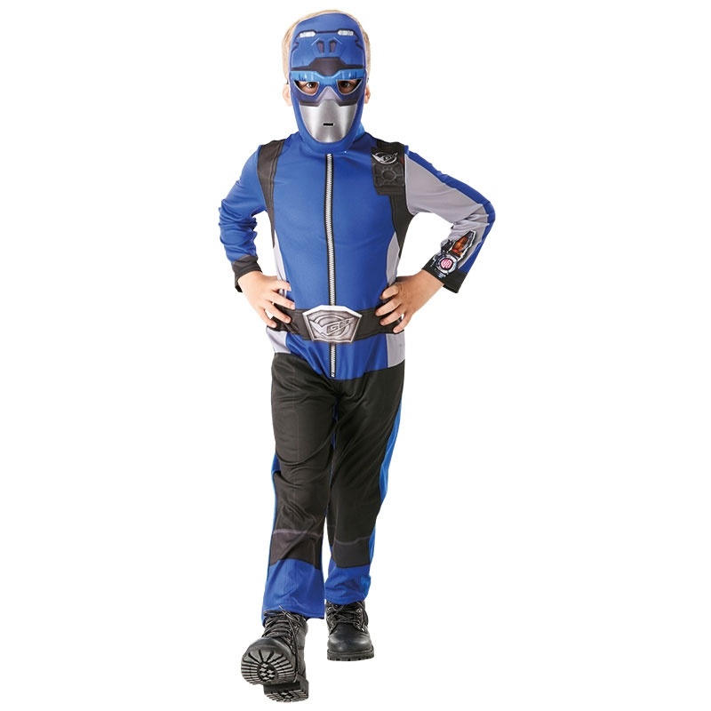 Kostüm Blue Power Ranger Beast Morpher Classic L 7-8 Jahre
