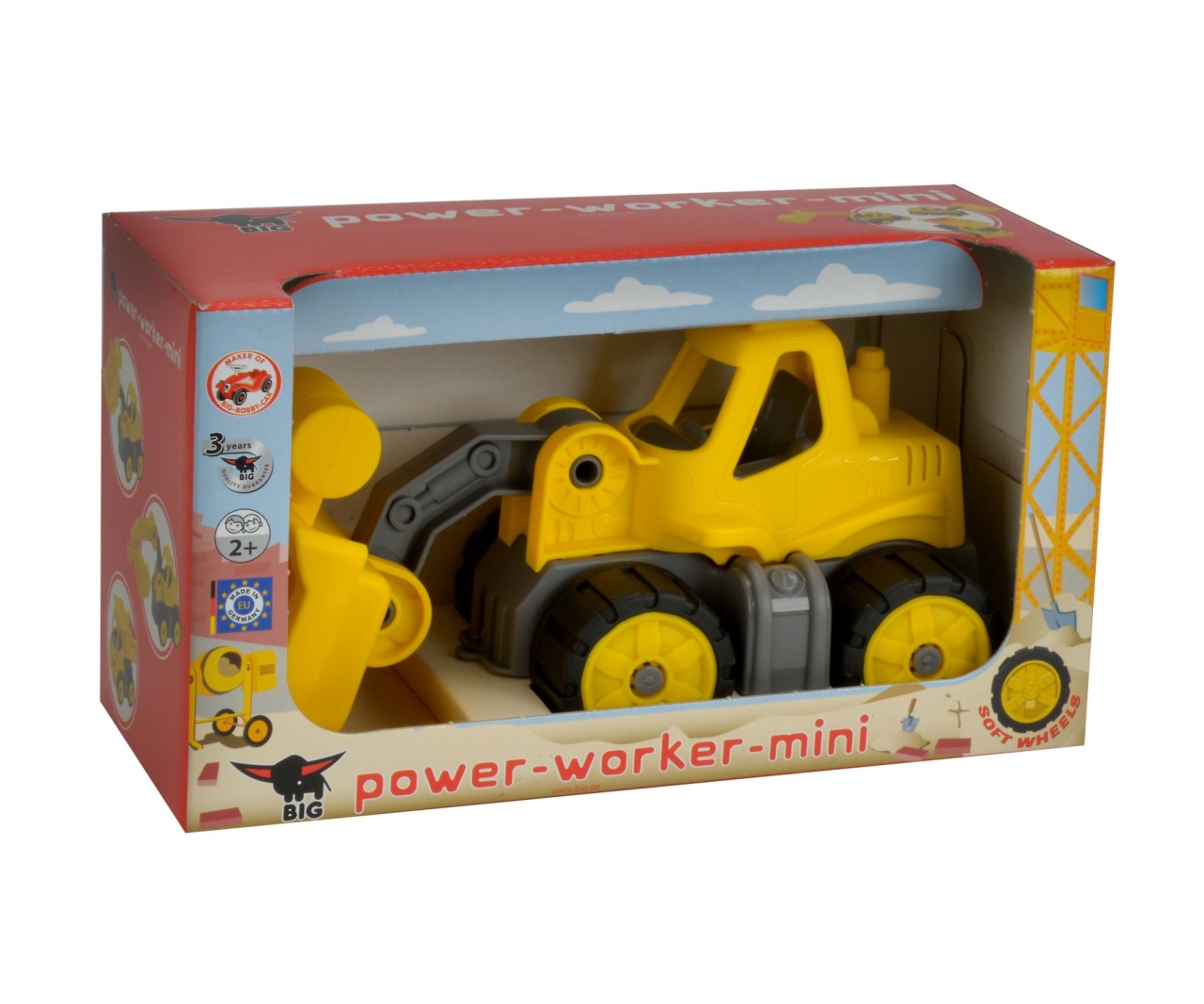 BIG Power Worker Mini Radlader, gelb