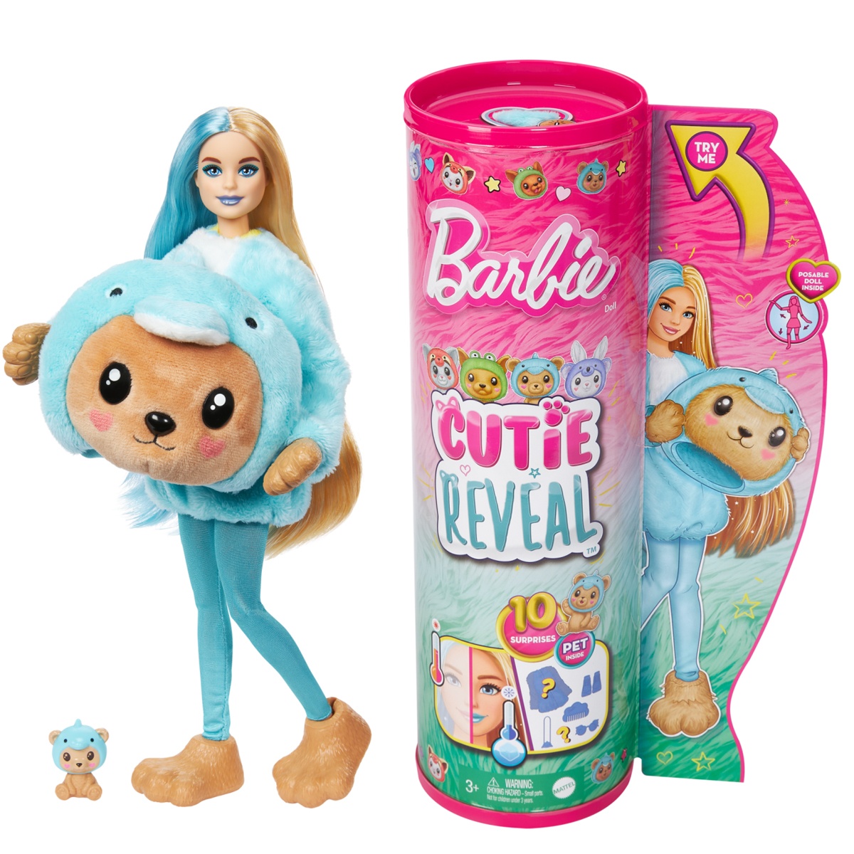 Barbie Cutie Reveal Costume Cuties Series - Teddy Dolphin