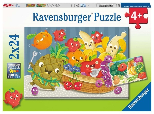 Ravensburger Puzzle Freche Früchte 2 x 24 Teile