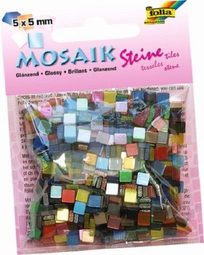 Folia Mosaiksteine glänzend 5 x 5 mm
