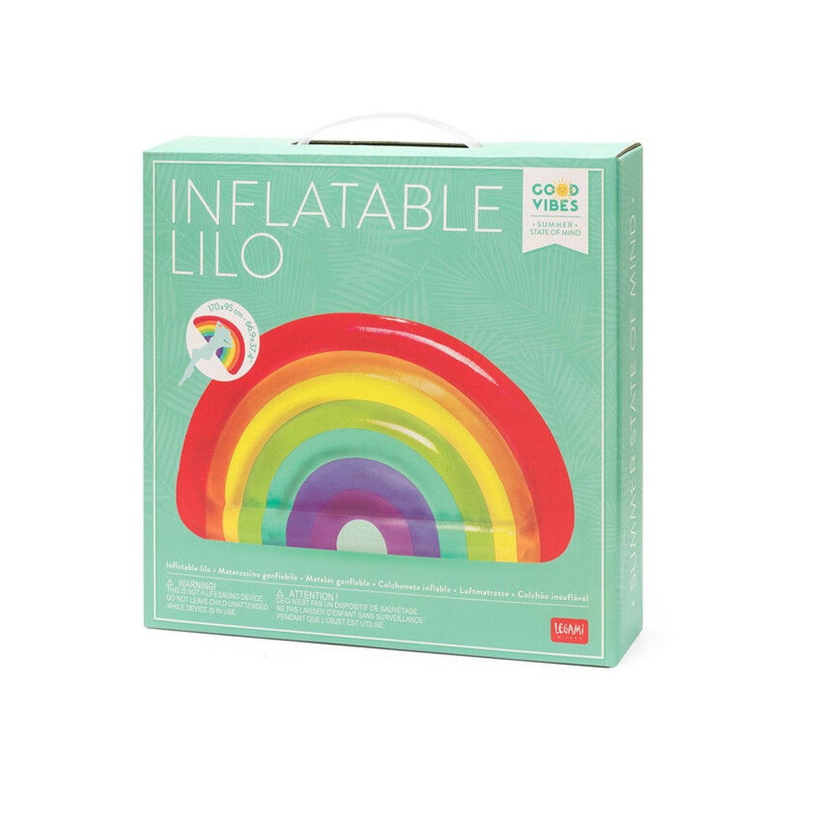 Luftmatratze - Good Vibes Regenbogen von Legami