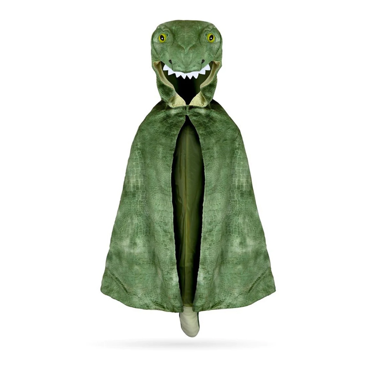 Kostüm T-Rex Hooded Cape grün 4-5 Jahre