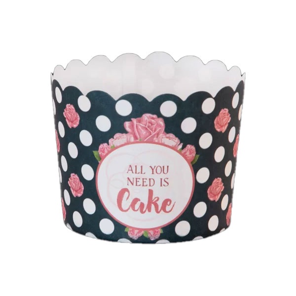 Cupcake-Förmchen All You Need Is Cake Maxi