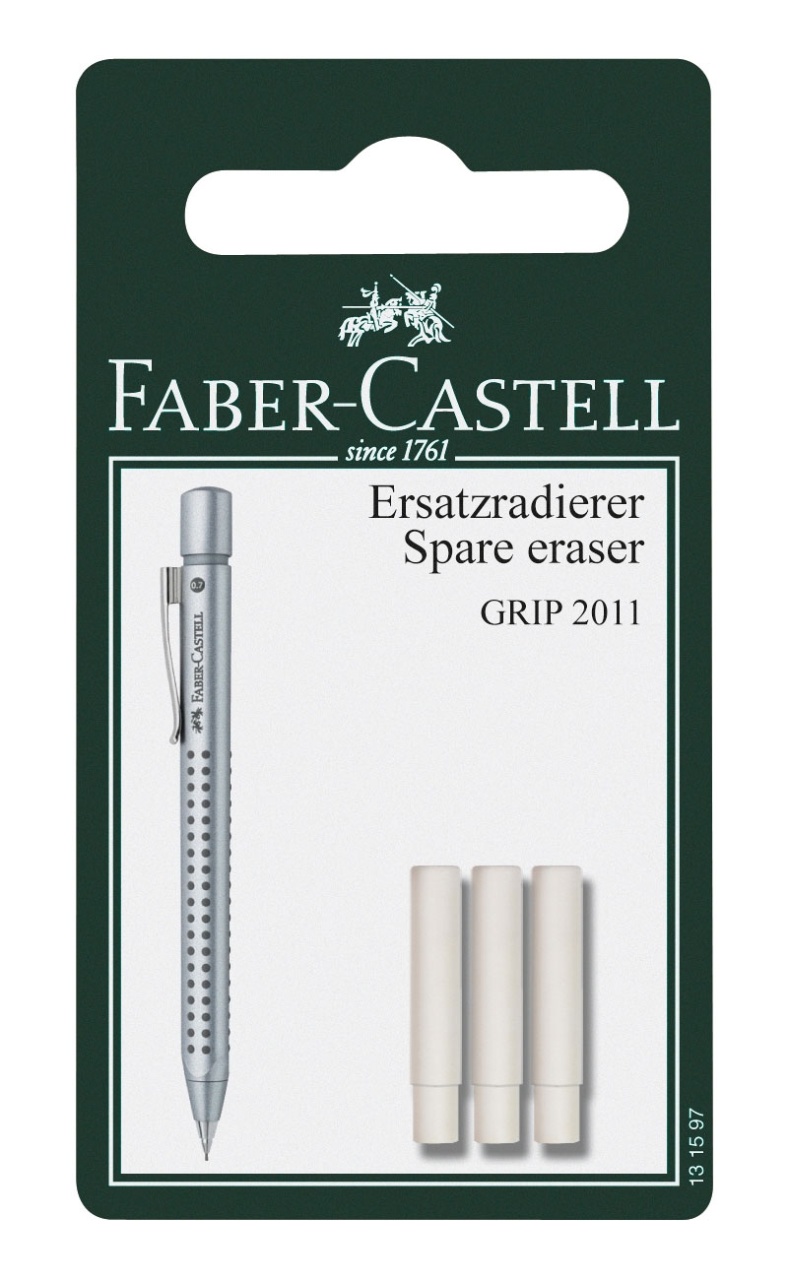 Faber-Castell Ersatzradierer DBS Grip 2011 3er Set