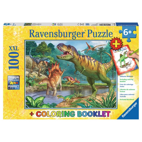 Ravensburger Puzzle Welt der Dinosaurier 100 Teile XXL