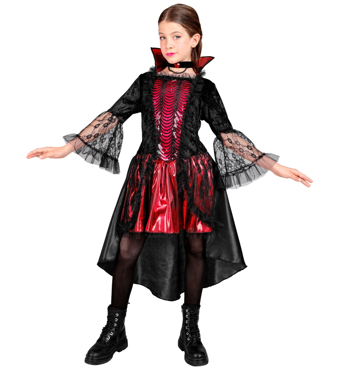 Kostüm Kinderkostüm Vampir (in) Gr. 116 4 - 5 Jahre