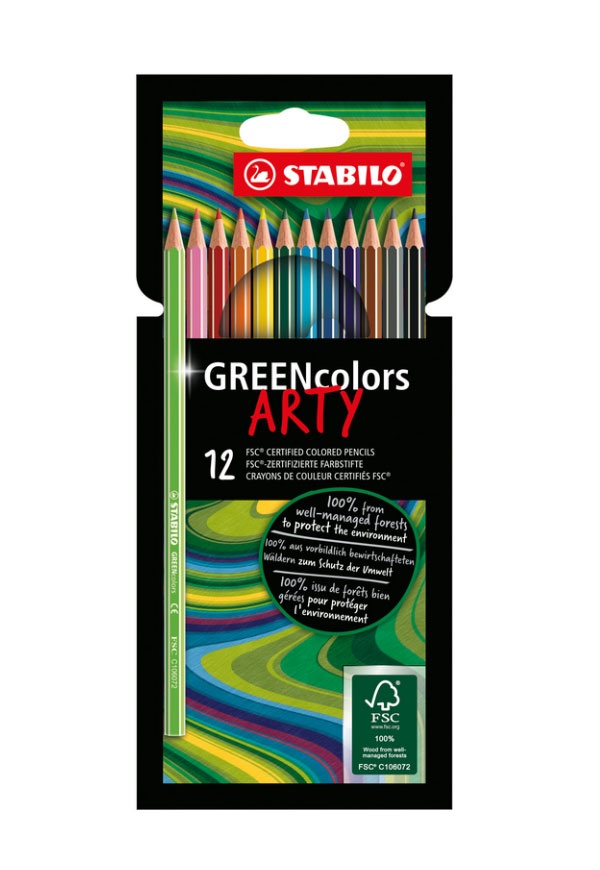 Stabilo GREENcolors 12er Etui ARTY