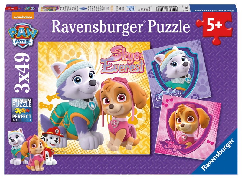 Ravensburger Puzzle Paw Patrol Bezaubernde Hundemädchen 3x49
