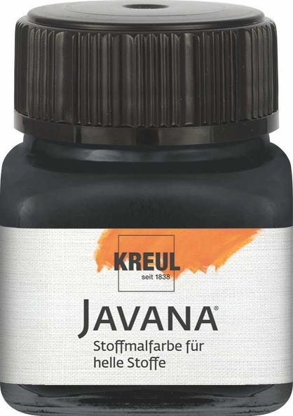 Kreul Javana Stoffmalfarbe für helle Stoffe schwarz 20 ml