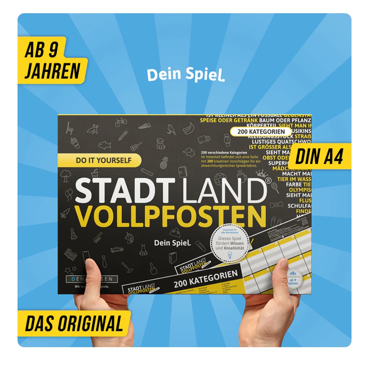 Stadt Land Vollpfosten - Do it Yourself - Dein Spiel
