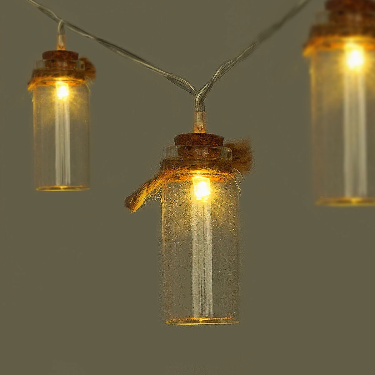 Lichterkette mit Gläsern LED von Legami