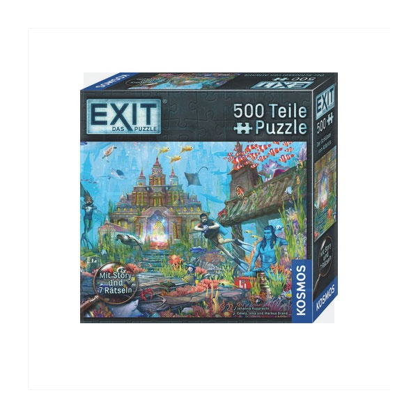 Exit Puzzle Der Schlüssel von Atlantis 500 Teile von Kosmos