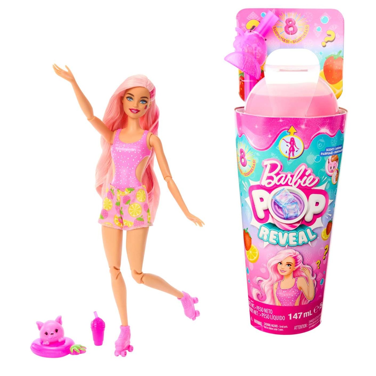 Barbie Pop Reveal Fruit Serie Erdbeerlimonade