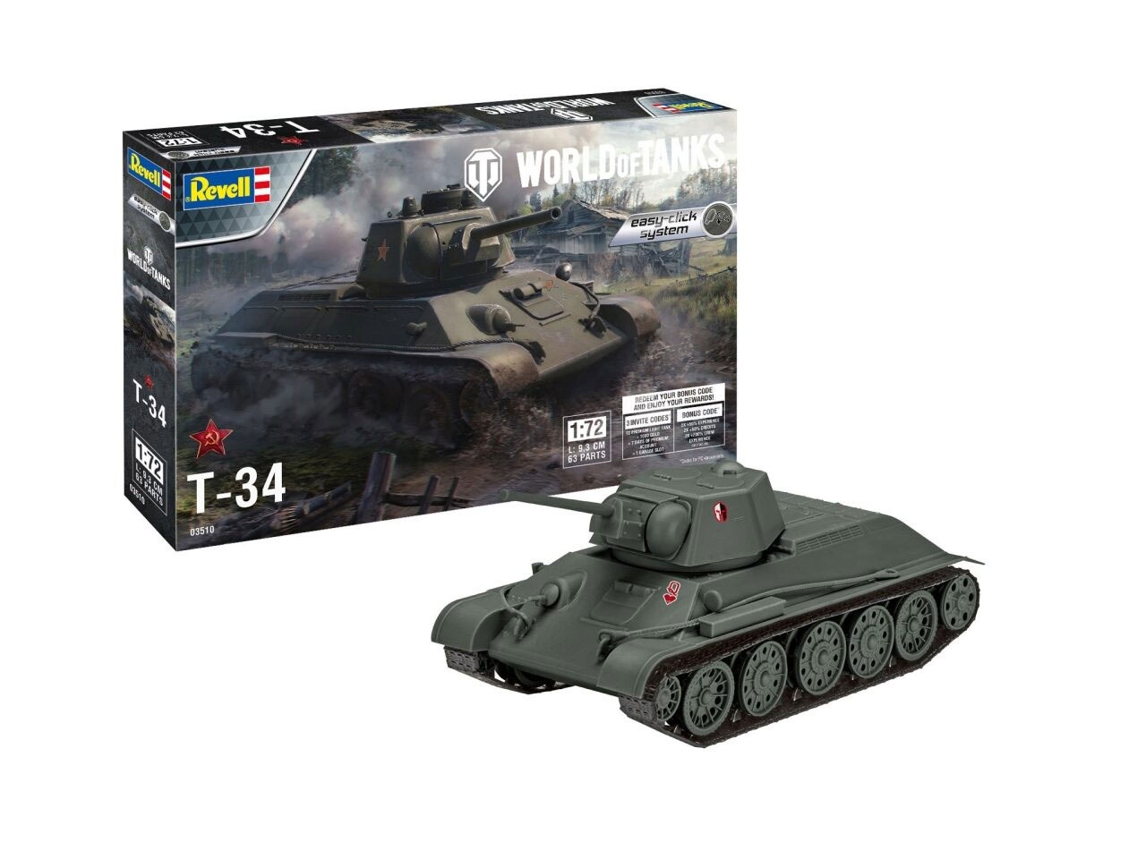 Revell 03510 World of Tanks T-34 1:72