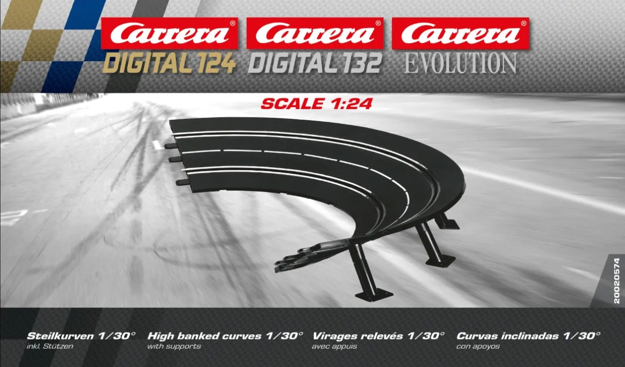 Carrera Digital 124 132 Steilkurve 1/30 20574