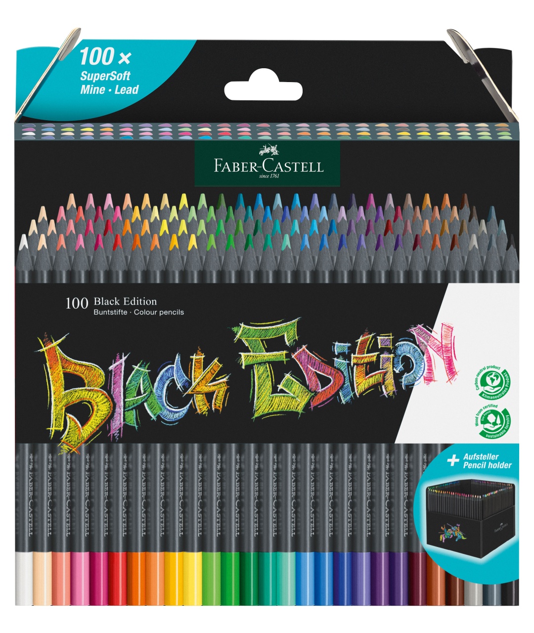 Faber-Castell Buntstifte Black Edition 100er Set