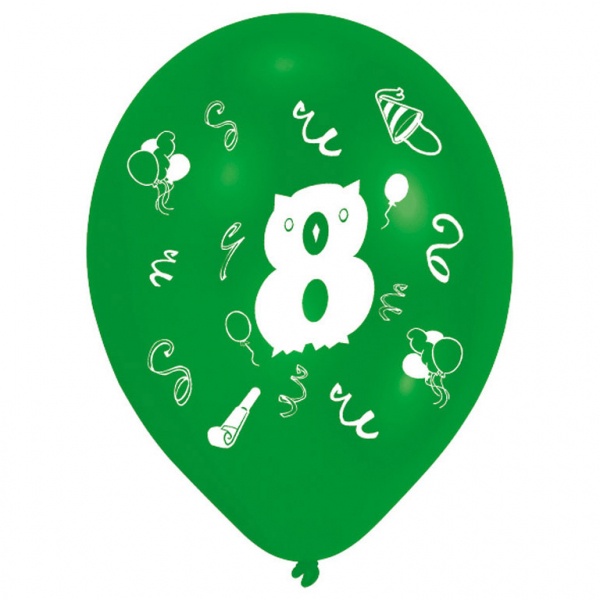 Luftballons mit Zahl 8