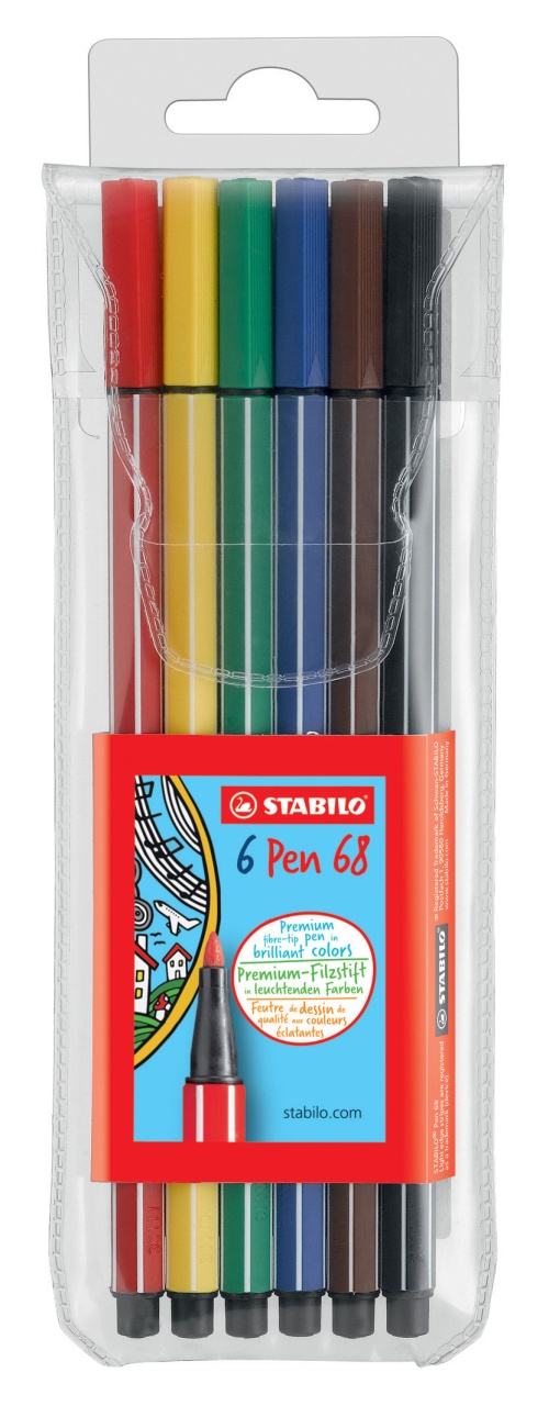 Stabilo Fasermaler Pen 68 6 Stück