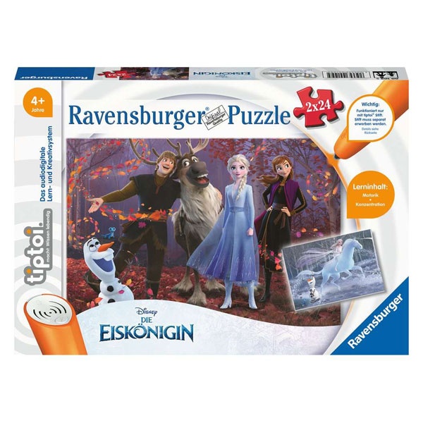 Tiptoi Puzzle Die Eiskönigin 2x24 Teile von Ravensburger
