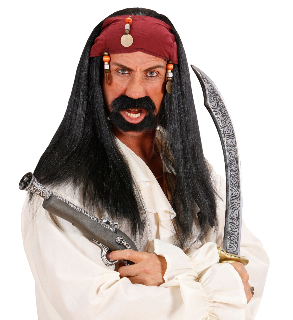 Kostüm Zubehör Piratenschwert ca 46 cm