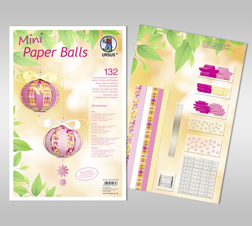 Bastelset Mini Paper Balls Primavera