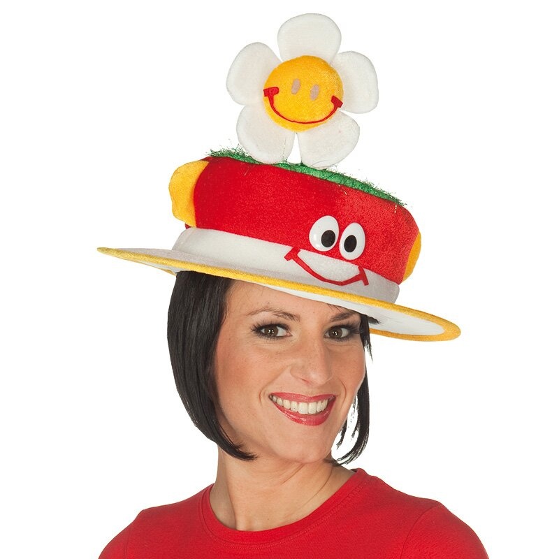 Kostüm Zubehör Smiley Hat Hut