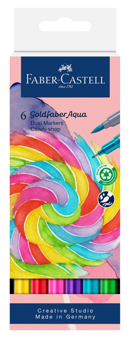 Faber-Castell Gofa Aqua Dual Marker Candy Shop 6er Etui