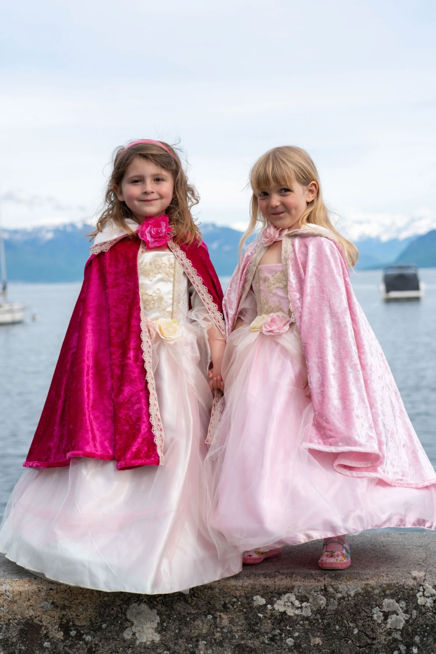 Kostüm Deluxe Prinzessin Cape Rose pink 3-4 Jahre