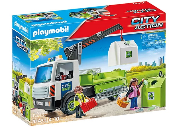 Playmobil City Action 71431 Altglas-LKW mit Container