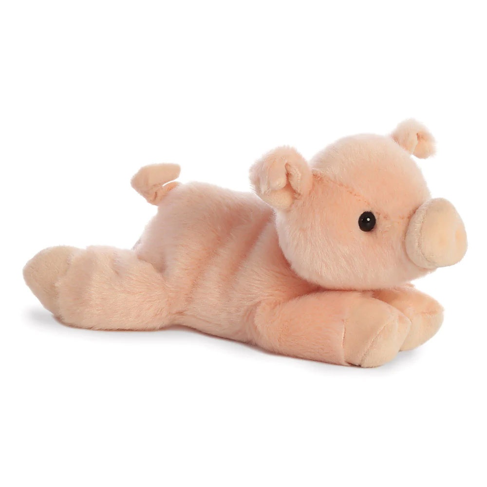 Mini Flopsies Schwein Percy liegend Plüschtier von Aurora 20