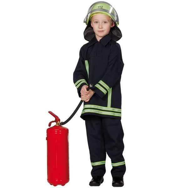 Kostüm Kinderkostüm Feuerwehrmann Gr. 128