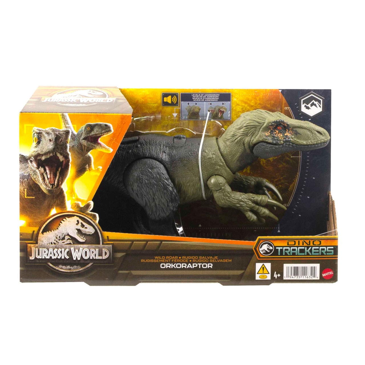 Jurassic World Wild Roar Orkoraptor von Mattel