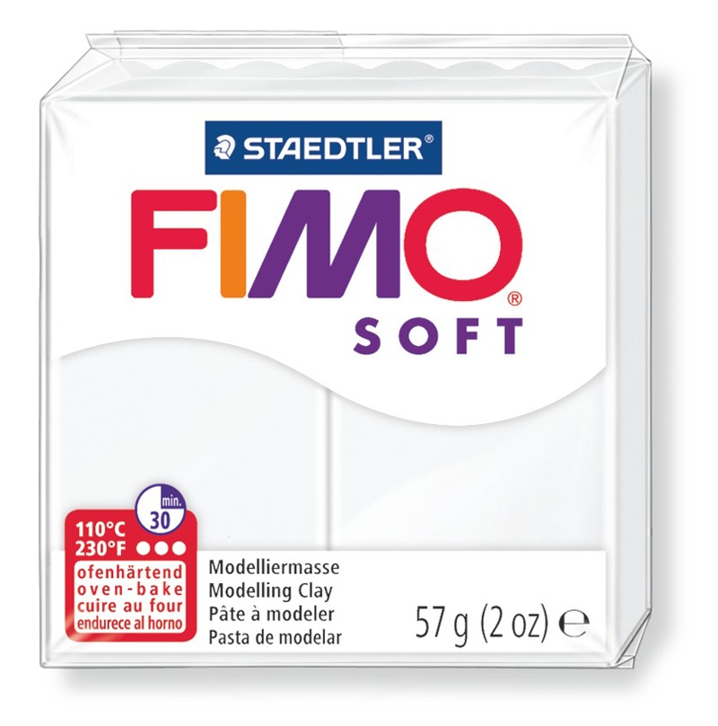 Staedtler Modelliermasse Fimo soft 57 g weiss