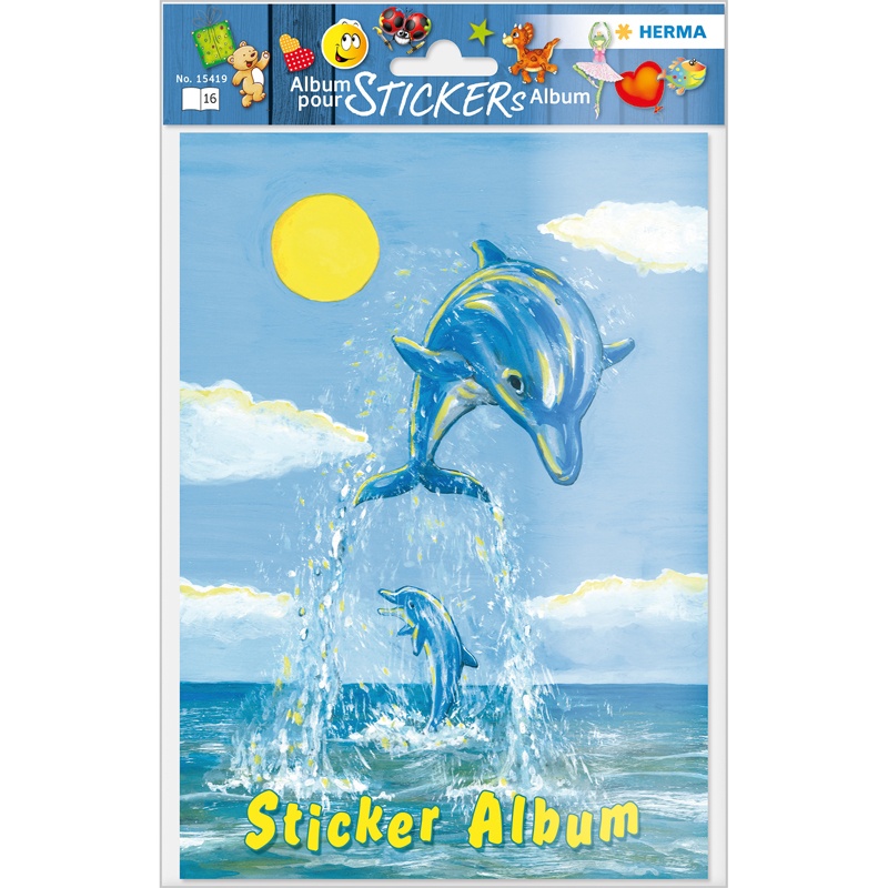 Sticker Sammelalbum Der kleine Delfin A5 Herma