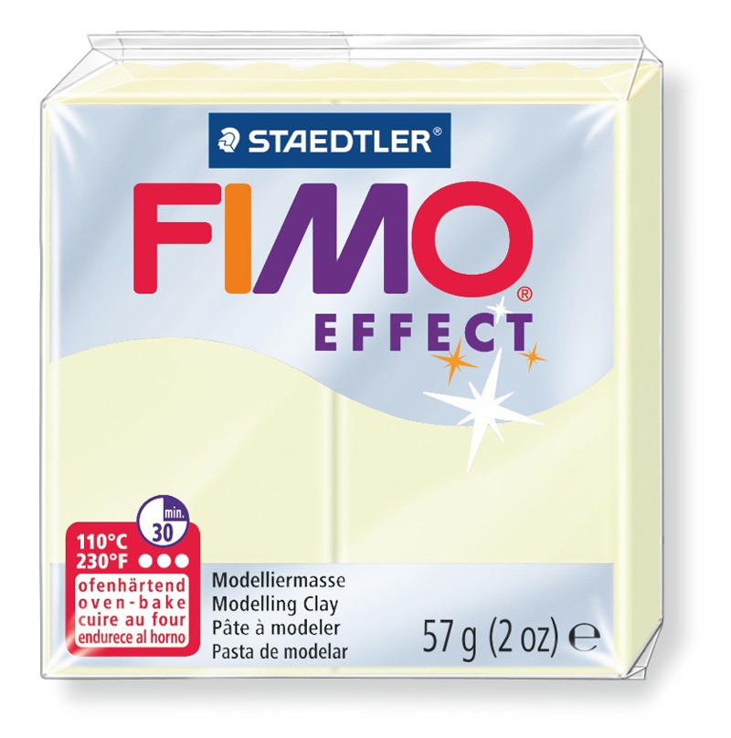 Staedtler Modelliermasse Fimo effect 57 g nachtleuchtend