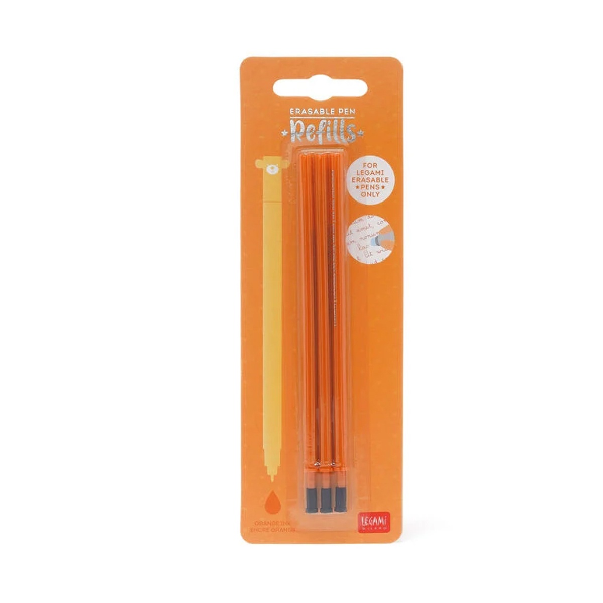3 Ersatzminen für löschbaren Gelstift - Erasable Pen orange