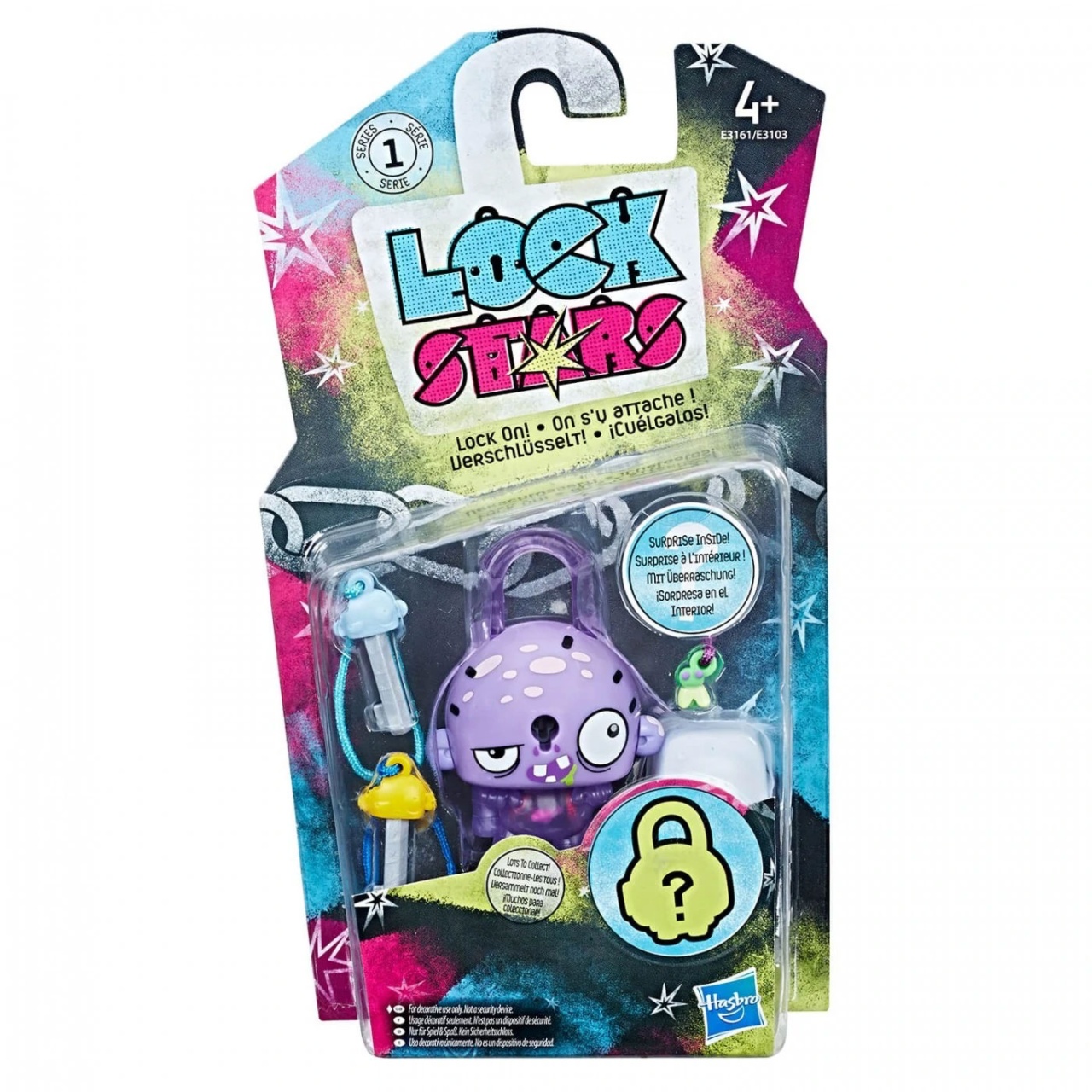 Hasbro Lock Stars Basic Series 1 Purple Zombie