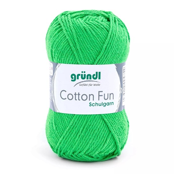 Gründl Wolle Cotton Fun 50 g froschgrün