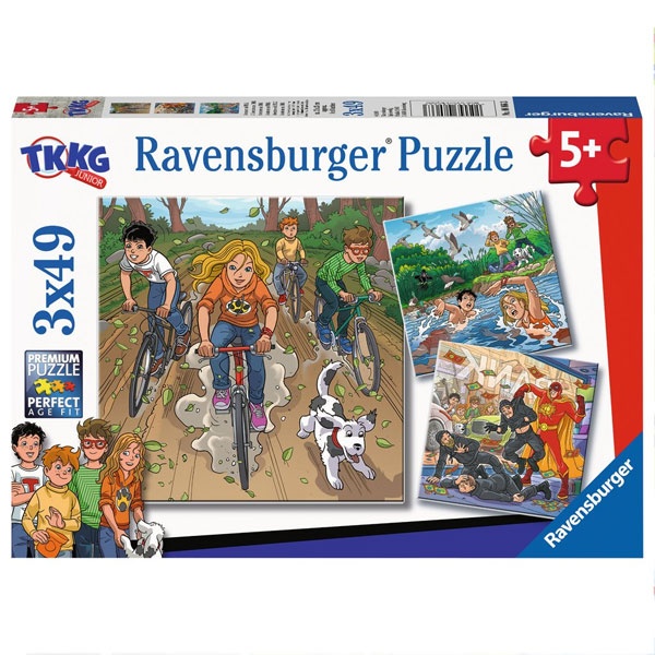 Ravensburger Puzzle TKKG, Abenteuer mit TKKG 3x49 Teile