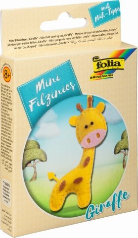 Folia Bastelset Mini-Filzinies Giraffe