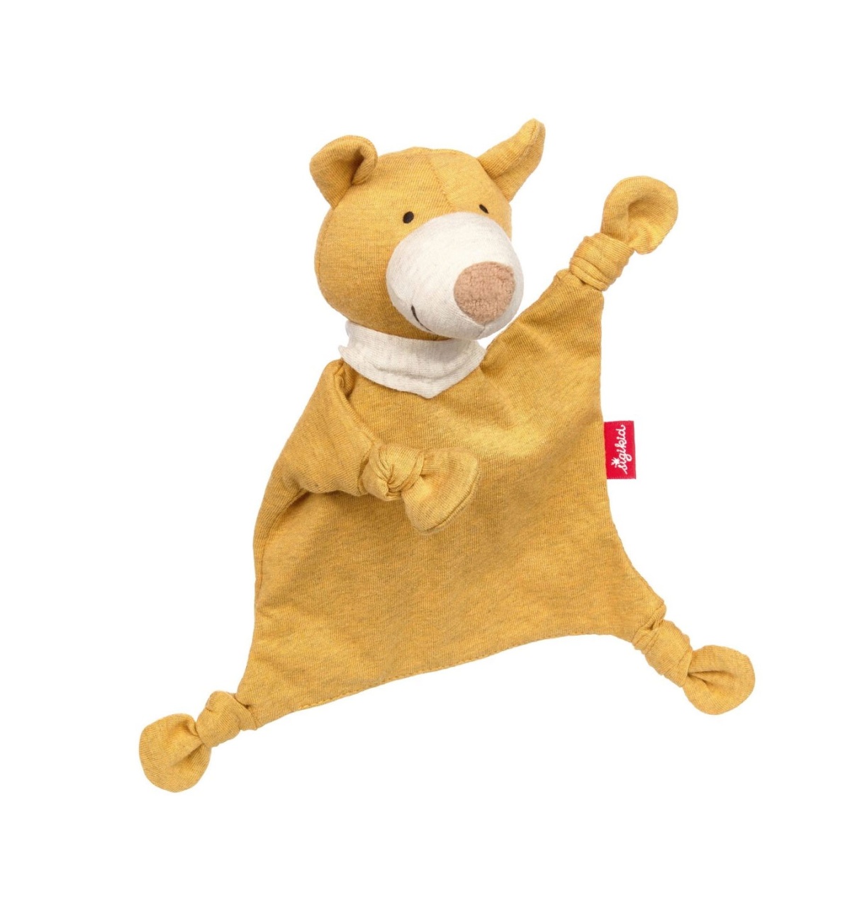 Sigikid Mini Baby Schnuffeltuch Bär gelb
