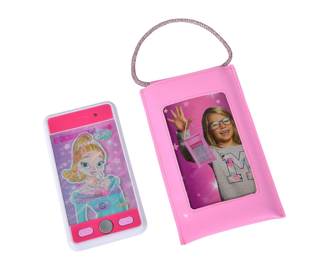 Simba Steffi LOVE Girls Spiel-Smartphone mit Tasche