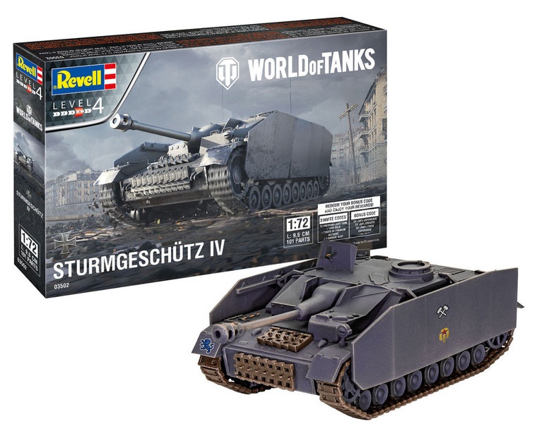 Revell 03502 World of Tanks Sturmgeschütz IV 1:72
