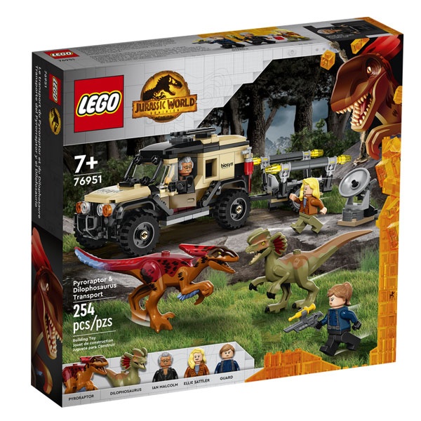Lego Jurassic World 76951 Pyroraptor u Dilophosaurus