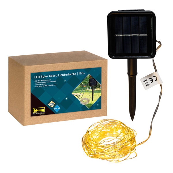 LED Solar Micro Lichterkette 120er