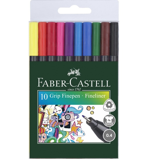 Faber Castell Finepen Grip 0.4 10er Etui