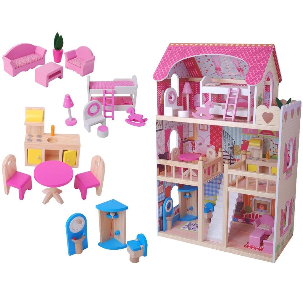 Puppenhaus mit Möbel